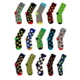 thumbnail image 3 of Jacques Moret Men's Novelty Crew Socks, 15-Pack, Sizes 6.5-12, 3 of 7