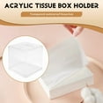thumbnail image 3 of Clear Acrylic Tissue Box Holder with Cover Tissue Dispenser Box Case for Countertop,Clear Plastic Dryer, 3 of 8