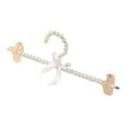 thumbnail image 4 of Percha para ropa con cuentas, percha para pantalones con lazo de perlas, perchas decorativas para Percha Clips Blanca, 4 of 9