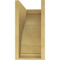 thumbnail image 4 of 8"W x 16"D x 16"H Classic Helena Rough Cedar Woodgrain TimberThane Corbel, Primed Tan, 4 of 6