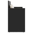 thumbnail image 3 of vidaXL Garden Bench with Cushions Black Poly Rattan, 3 of 5