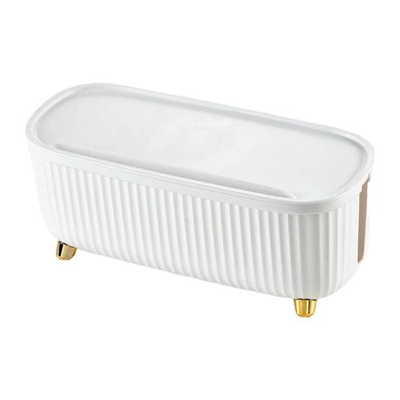 Cable Management Box, Hide & Conceal Electrical Cable Storage Box, Cord Holder for Home And Office, White
