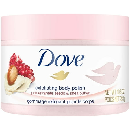 Dove Exfoliating Body Polish Pomegranate & Shea Body Scrub, 10.5 (Best Natural Body Scrub)