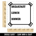 thumbnail image 2 of Cute Meal Planner List Note Box Taped Corners Self-Inking Rubber Stamp Ink Stamper - Blue Ink - Large 1-1/2 Inch, 2 of 7