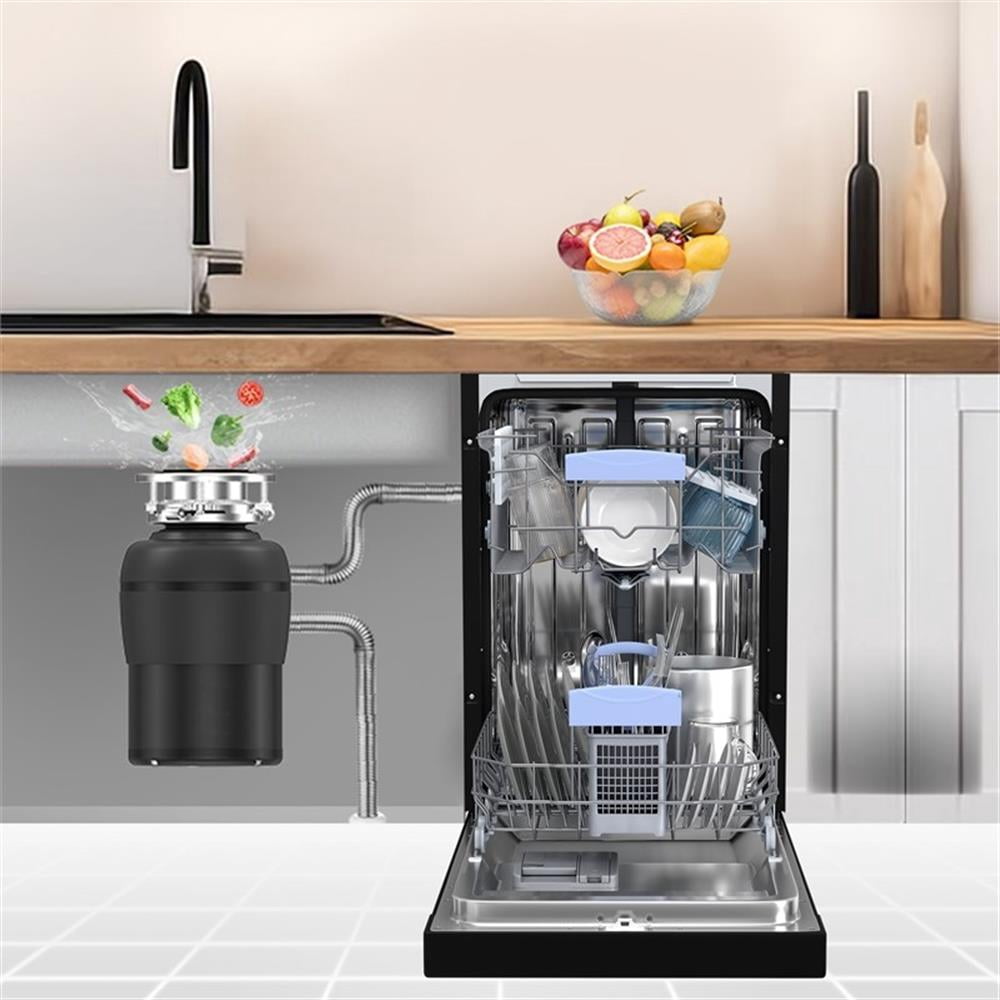 Pemberly Row 18" Dishwasher 10 Place 110V E-Star & 3/4 HP Garbage Disposer