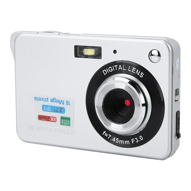 Cámara de video digital Ecomeon para niños plata 2.7 pulgadas 1080P HD 18MP
