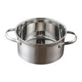 thumbnail image 1 of Hot Pot olla pequeña para shabu en acero inoxidable antigolpes y fácil de transportar con asas dobles adecuada para cocina restaurante catering buffet Plata, 1 of 9