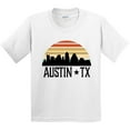 thumbnail image 3 of Inktastic Austin Texas Skyline Vintage Youth T-Shirt, 3 of 5
