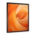 thumbnail image 5 of Designart "Vibrant Tangerine Coil" Abstract Spirals Picture Framed Canvas Wall Art, 5 of 5