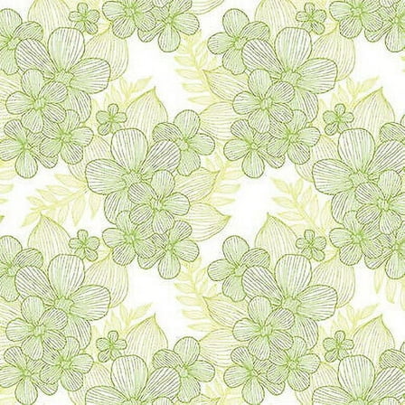 Judys Bloom Floral Crochet Green by Eleanor Burns Cotton Fabric  Benartex BTY