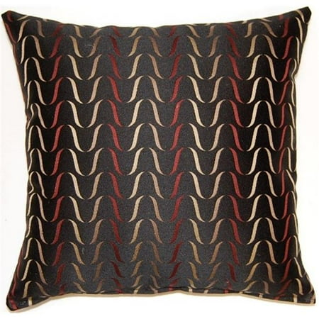 Dakotah 613138297794 Lash Onyx 17 x 17 In. Throw Pillow, Set of 2