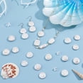 thumbnail image 6 of 1 Strand Natural Keshi Pearl Beads Strands Cultured Freshwater Pearl Flat Round Seashell color 16~18x3~8mm Hole: 0.6mm 22~23pcs/strand 14.57~15.35 inch(37~39cm), 6 of 8
