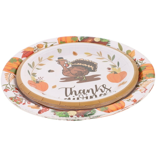 Shisuyan Assiettes en Papier Jetables pour Fêtes à la Maison 48 Pcs 9 Pouces