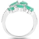 thumbnail image 2 of 1.55 Carat Genuine Emerald and White Zircon .925 Sterling Silver Ring QJ Model, 2 of 3
