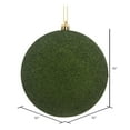 thumbnail image 2 of Vickerman 10" Moss Green Glitter Ball Ornament, 2 of 2