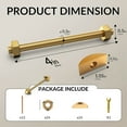 thumbnail image 4 of 6Pcs M8x100mm Drawbolt Flipped Connectors Sturdy Brass for Butcher Block Countertops Bed Rails Easy Installation Designs, 4 of 8