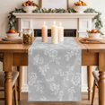 thumbnail image 2 of Spring Flowers Table Runner 90 Inches Long,Dining Table Runners Dresser Scarves,Rustic Farmhouse Floral Plants Gray Kitchen Coffee Tablerunner for Tabletop Party Birthday Holiday Wedding 13"x90", 2 of 8