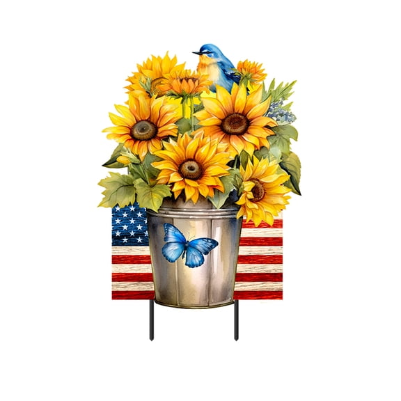 Briarwood Lane Summer Metal Art 27x15 American Country For Summer Metal Art