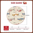 thumbnail image 2 of Sikiie Striped Vintage Planes Nativity Christmas Tree Skirt, Jesus Christian Winter Holiday Tree Mat Decoration(30-48IN), 2 of 6