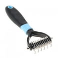 thumbnail image 1 of Deshedding Dog Brush, Dog Brush for Shedding Dog Rake Cat Brush Double Sided Undercoat Rake Comb for Detangling, Deshedding Pet Grooming Brush for Small, Medium Dogs and Cats, 1 of 7
