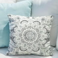 thumbnail image 5 of Boho Vintage Style Mandala Floral Throw Pillow Covers 16x16 Inch - Set of 2 Plush Cotton Soft Home Decor, Bedroom Bed Outdoor Grey Couch Sofa Pillow Covers, 5 of 6