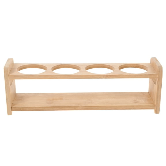 Raindrops Oil Pot Storage Rack Wooden Real Wood Simple Design Chefs Hotel 1Set 13.4X3.9X3.1in