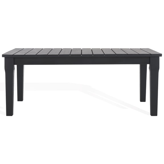 Safavieh Martinique Coastal Wood Outdoor Coffee Table, Black