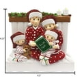 thumbnail image 6 of Personalized Red Pajamas Family of 5 Christmas Ornament 2024 - Our First Christmas Together Ornament, 6 of 10