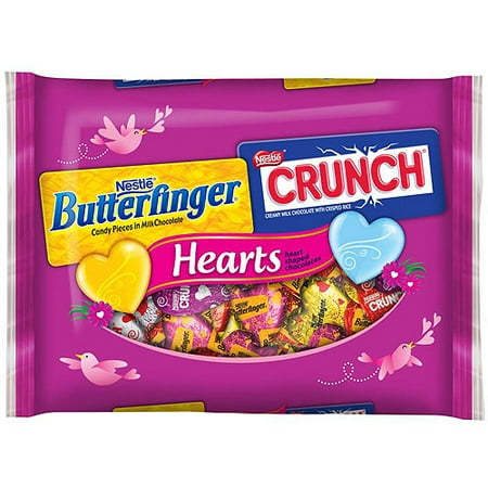 Nestle Butterfinger and Crunch Assorted Heart-Shaped Chocolates, 16.1oz