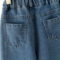 thumbnail image 6 of GXWEA Baggy Jeans Kids Girls Jeans Size 10-12 Girls Jeans Pants Wide Leg/Skinny Denim Pant High Waist Elastic Band Casual With Pockets Kids, 6 of 7