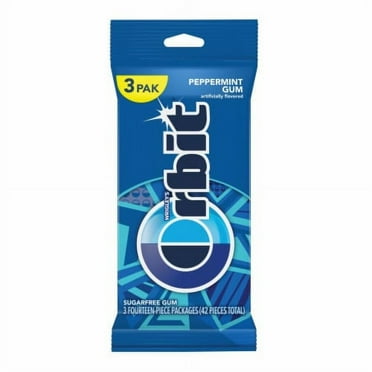 2X - Orbit Peppermint Sugar Free Chewing Gum Packs