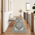 thumbnail image 4 of SHILIU-Runner Rug 2x6 Washable, Runners for Hallways Machine with Kitchen Rug Runners Non Slip Backing for Hallway Stair Runner Rug Indoor Entryway Laundry Room, Bitter Black, 4 of 4