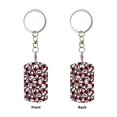 thumbnail image 2 of Goofa French Bulldog1 Printed Rectangular Metal Keychain Bag Charm Floral Charm for Purse Keys Metal Keyring Gift for Women Accessories, 2 of 7