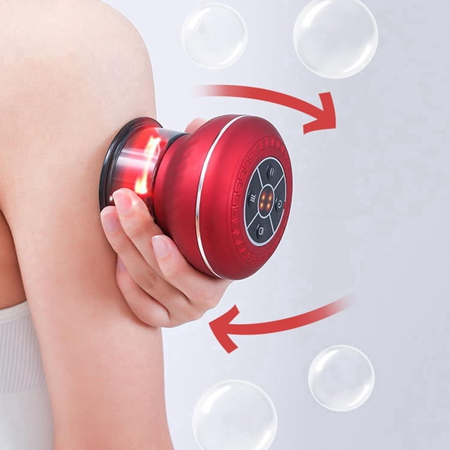 Juego de ventosas con 16 modos de succión y temperatura, terapia de ventosas dinámica inteligente, masajeador anticelulítico, herramienta eléctrica Gua Sha