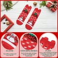 thumbnail image 4 of Hometravel Pair of Christmas Socks, Cute Cartoon Design Mid-Crew Socks, Holiday Themed Socks for Autumn Winter Warmth, Festive Footwear for Cold Weather, 4 of 6