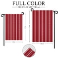 thumbnail image 3 of Red Stripes Garden Flag 28x40 Inch Classic Minimalist Stripe Modern Geometric Double Sided Small Decorative Garden Flags for Outside, Outdoor Yard Porch Lawn Decoration, 3 of 9