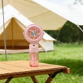 thumbnail image 4 of Rechargeable Handheld Misting Fan, Portable Cooling Device With Adjustable Angle and Transparent Water Tank, for Travel and Outdoor Use, Pink, 4 of 6