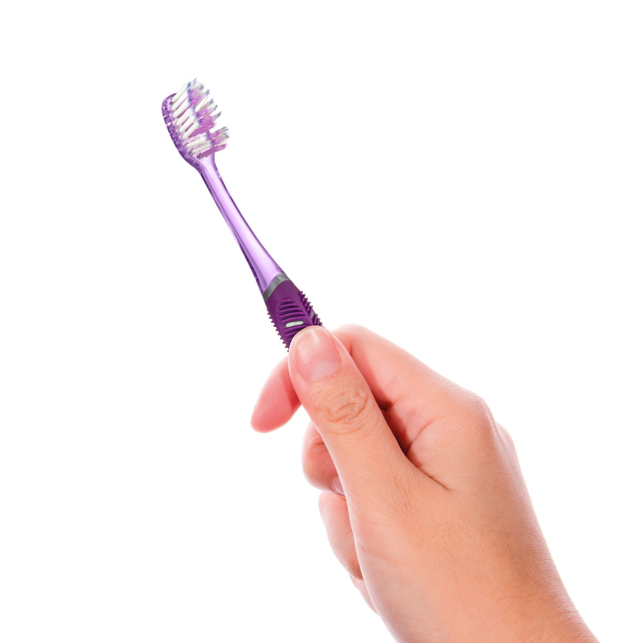 GUM Technique Deep Clean Toothbrush, Compact Head, Ultra-Fine Tapered Bristles for Adults, 3 Count, Recommended by Dental Professionals