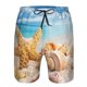 thumbnail image 3 of Balery Beach Starfish Shell Traje de Baño Estilo Hawaiano para Hombre, Shorts de Secado Rápido con Bolsillos-Medium, 3 of 6