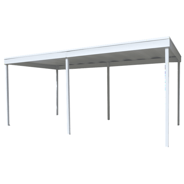 Arrow Freestanding Steel Carport Patio Cover 10x20 Eggshell Arrow Freestanding Steel Carport Patio