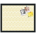 thumbnail image 2 of PinPix 20x16 Custom Cork Bulletin Board Ikat Vintage Gold Poster Board Has a Fabric Style Canvas Finish, Framed in Ikat Vintage Gold, by ArtToFrames (PinPix-1598), 2 of 5