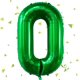 thumbnail image 1 of Globo número 0 verde de 40" para decoración de fiesta Yeodong, 1 of 7
