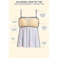 thumbnail image 5 of Swimsuits for All Women's Smocked Bandeau Tankini Top, 5 of 5