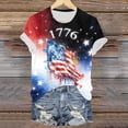thumbnail image 6 of Leey-World Usa Shirts for Women Vintage 250 Years 1776-2026 250th Birthday 4th July T-Shirt(Navy,L), 6 of 7