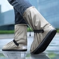 thumbnail image 2 of Couvre-chaussures Imperméables avec Réflecteurs, Couvre-Chaussures de Pluie Ajustables pour le Cyclisme, le Camping et la Randonnée, 2 of 6