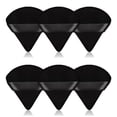 thumbnail image 1 of 6Pcs Velour Triangle Powder Puff,Soft Pure Cotton Face Makeup Sponge Powder Puffs,Loose Powder Cosmetic Foundation Mineral Powder Wet Dry-Black, 1 of 5