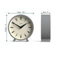 thumbnail image 3 of Reloj de Escritorio JONES CLOCKS® Venus | Diseño Moderno Redondo | Gris | Estilo Retro Elegante para Estante, Mesa, Repisa o Cabecera, 3 of 6