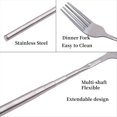 thumbnail image 4 of Tenedores Extensibles, Tenedores Telescópicos para Barbacoa de Acero Inoxidable, 8,7-25,4 Pulgadas, Tenedor de para Postre, Tenedores para Cubiertos de Postre de Fruta, 4 of 5