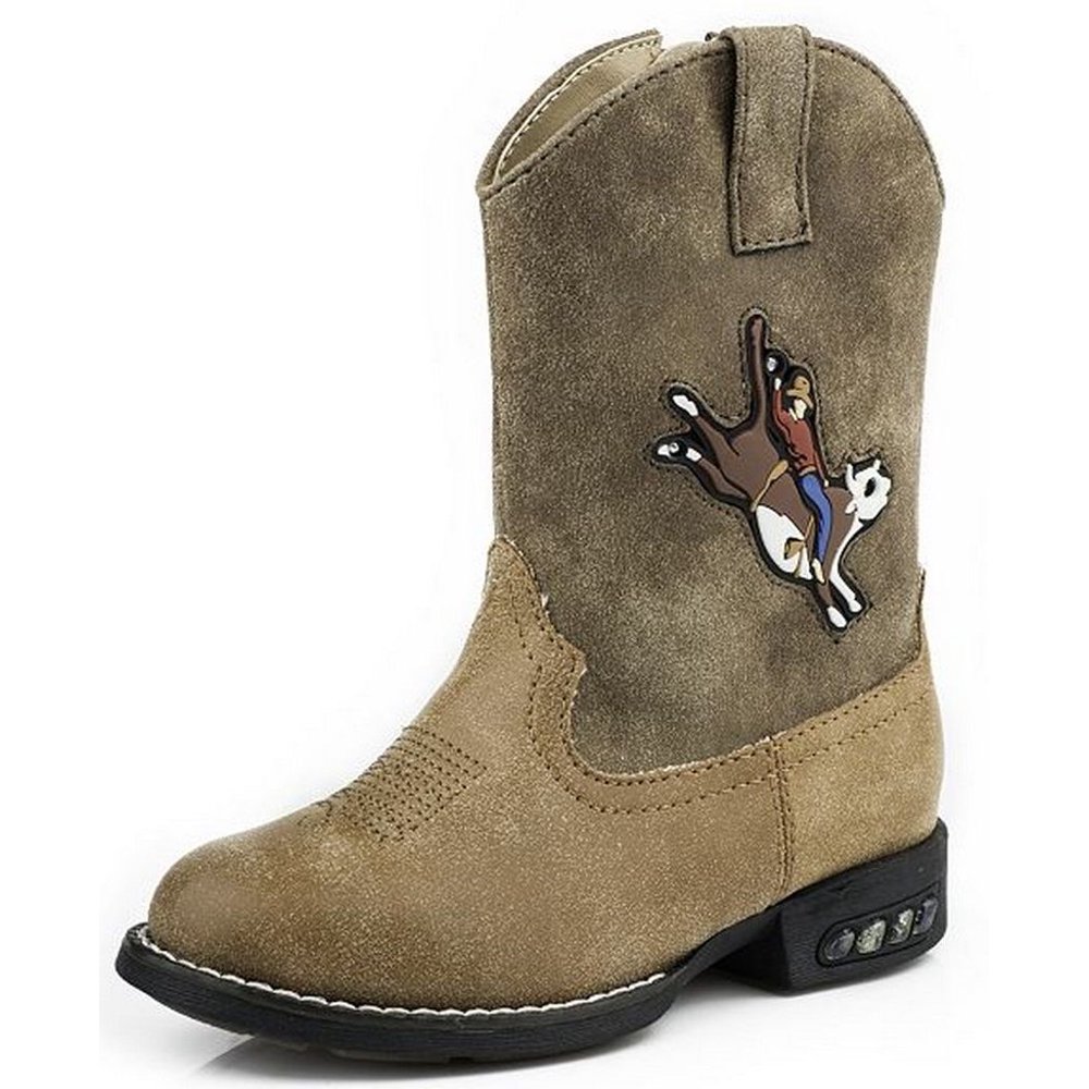 Roper Roper Western Boots Boys Infant Bull Light Brown