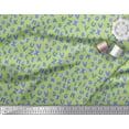 thumbnail image 2 of Soimoi Green Heavy Canvas Fabric Alphabet Text Decor Fabric Printed Yard 58 Inch Wide, 2 of 3